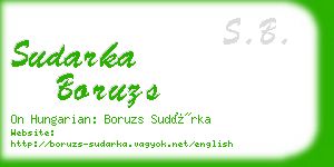 sudarka boruzs business card